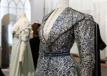 Black silk brocade cope after treatment