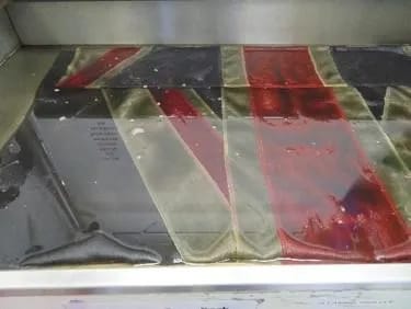 Camel hair kilim before treatment