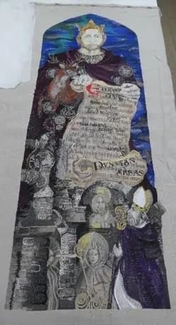 Fine Cairene carpet from Egypt after treatment